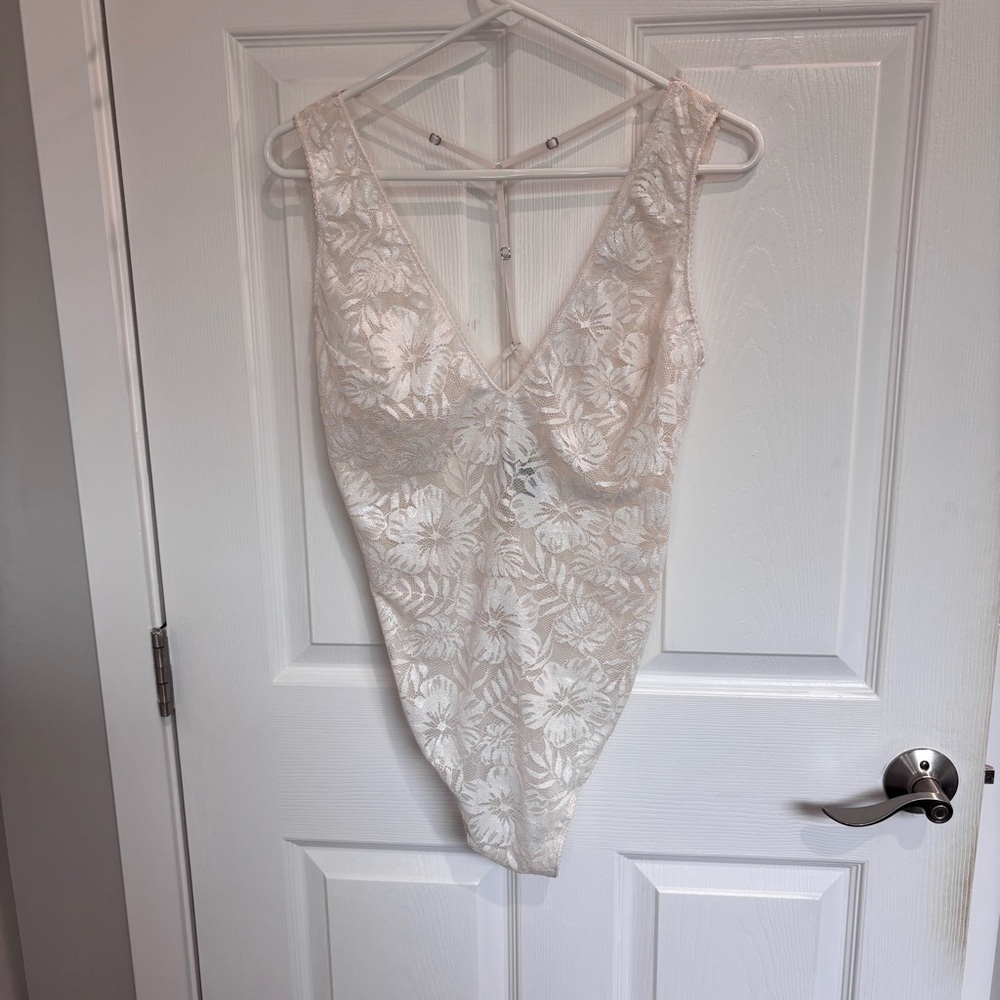 Victoria’s Secret Floral Mesh Bodysuit